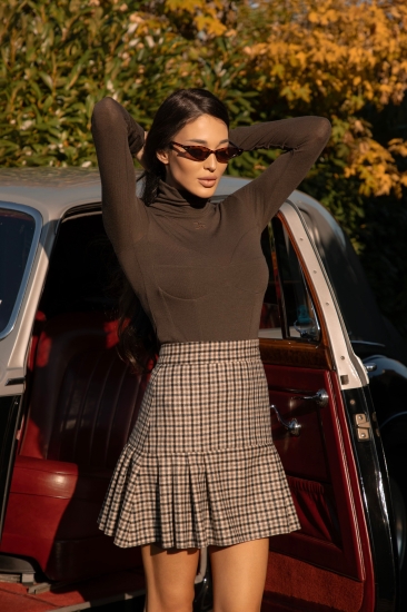 Поло в кафяво "ICON"