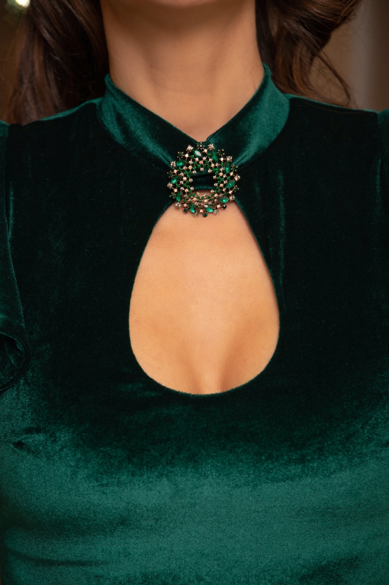 Рокля с къдри "MAJESTY"